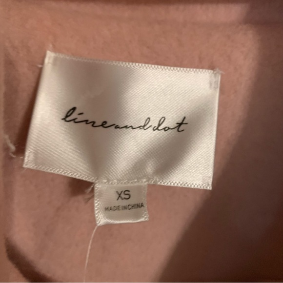 Line and dot NWT mid length fleece jacket - Picture 5 of 8